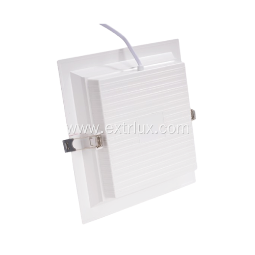 LED Plastic Recessed Anti-glare Square Downlight 18W